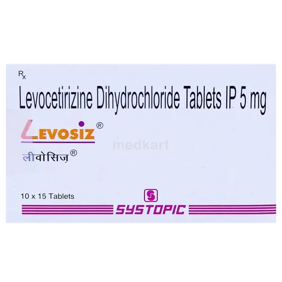 levosiz 5mg tablet 15's